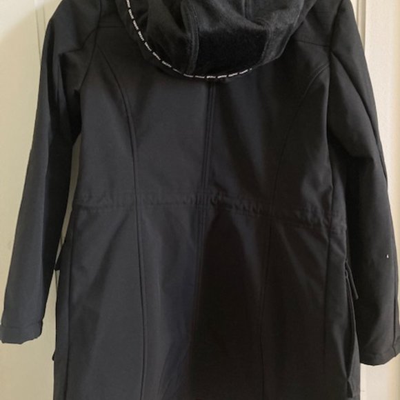 DKNY Women's Black rain jacket XS lined nice condition - Picture 6 of 8